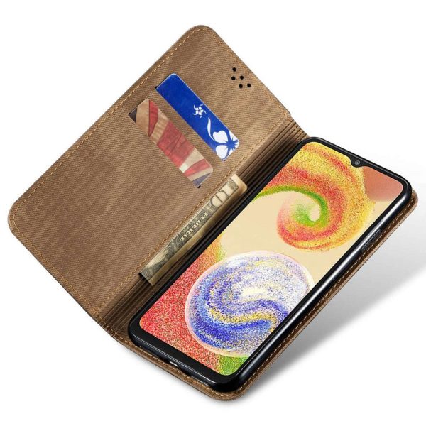 Jeans Samsung Galaxy A06 flip case - Khaki Hot on Sale