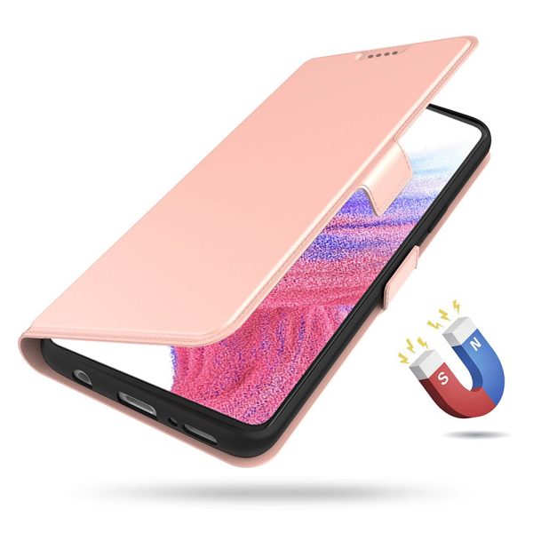 Smooth and thin premium Samsung Galaxy A16 leather case - Rose Gold Hot on Sale