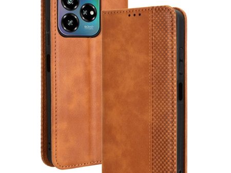 Bofink Vintage ZTE Axon 60 Lite leather case - Brown Online Sale