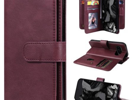 10-slot Google Pixel 9 Pro XL wallet case - Wine Red Online