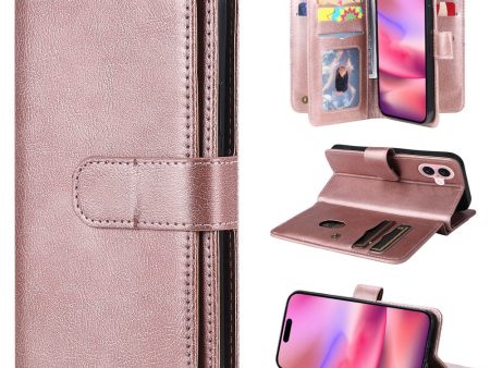 10-slot iPhone 16 wallet case - Rose Gold Sale