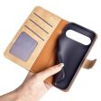 Two-color Google Pixel 9 leather flip case - Yellow Online Hot Sale