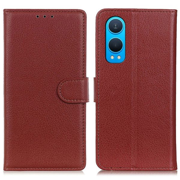 Classic OnePlus Nord CE4 Lite   Oppo K12x flip case - Brown For Sale