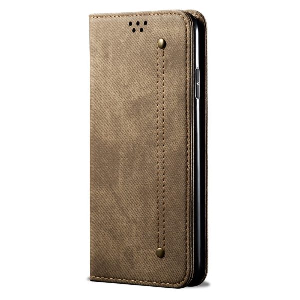 Jeans Samsung Galaxy M15 flip case - Khaki Online