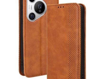 Bofink Vintage Huawei Pura 70 leather case - Brown Hot on Sale