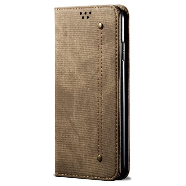 Jeans Motorola Moto G34 flip case - Khaki on Sale