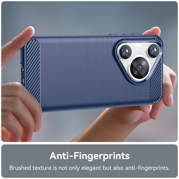 Carbon Flex Huawei Pura 70 Pro cover - Blue Online now