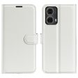 Classic Motorola Moto G85 flip case - White Online now