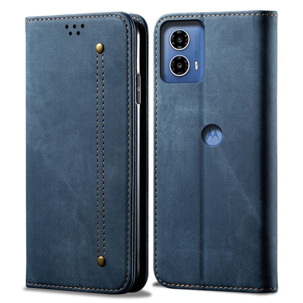 Jeans Motorola Moto G04   Motorola Moto G24 flip case - Blue Discount