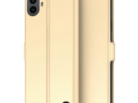 Smooth and thin premium Nothing CMF Phone 1 leather case - Gold Fashion