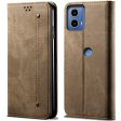 Jeans Motorola Moto G34 flip case - Khaki on Sale