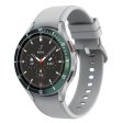 Samsung Galaxy Watch6 Classic 47mm Watch Bezel Ring Zinc Alloy Dial Bezel Adhesive Frame Ring Cover - Green Online now