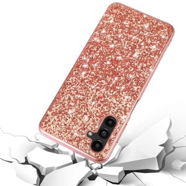 Glitter Samsung Galaxy A55 cover - Silver Online