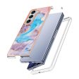 Marble design Samsung Galaxy Z Fold5 cover - Milky Way Marble Blue Fashion