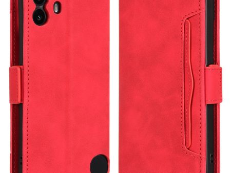 Modern-styled leather wallet case for Nothing CMF Phone 1 - Red Supply