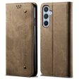 Jeans Samsung Galaxy M15 flip case - Khaki Online