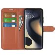 Classic Motorola Edge (2024) flip case - Brown Online Hot Sale