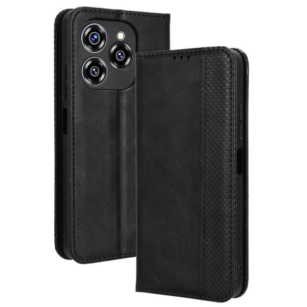 Bofink Vintage Oukitel C50 leather case - Black For Sale