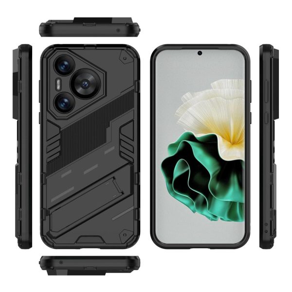 Shockproof Huawei Pura 70 hybrid cover with a modern touch - Black Hot on Sale