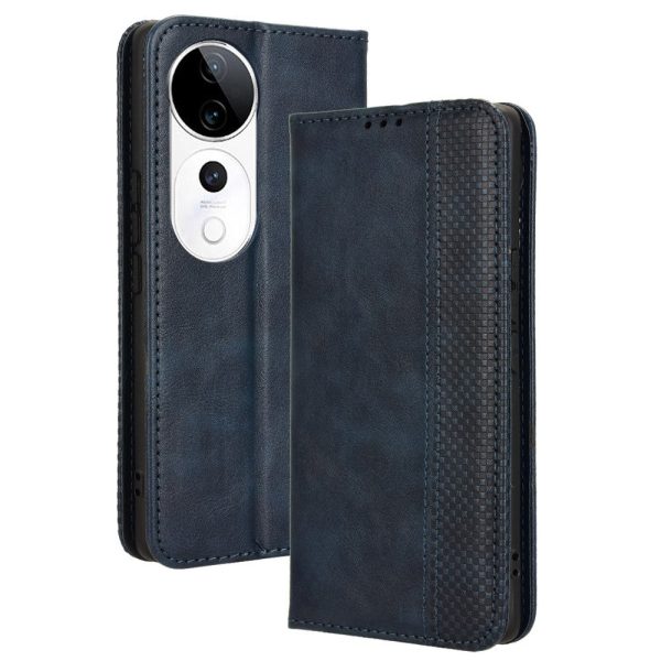 Bofink Vintage vivo S19 Pro leather case - Blue Discount