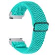 For Verizon Gizmo Watch 1 Wavy Pattern Elastic Wrist Band Woven Nylon Watch Strap - Mint Green Supply