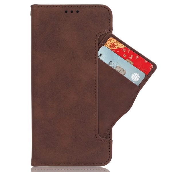 Modern-styled leather wallet case for Nothing CMF Phone 1 - Brown Online Hot Sale