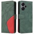 Textured Xiaomi Redmi Note 13 Pro Plus leather case with strap - Green Online Hot Sale