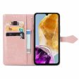 Mandala Samsung Galaxy M15 leather case - Rose Gold Hot on Sale