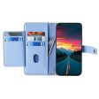 Samsung Galaxy M15 vegan leather wallet zipper case - Blue Online Hot Sale