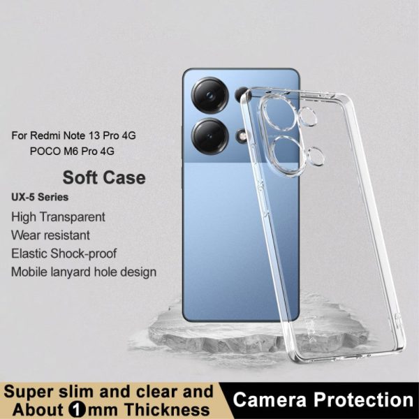 IMAK transparent Xiaomi Redmi Note 13 4G Pro   Xiaomi Poco M6 Pro cover - Transparent For Sale