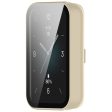 For Honor Band 9 Hard PC Watch Case Scratch Proof Cover with Tempered Glass Screen Film - Beige Discount