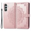 Mandala Samsung Galaxy M15 leather case - Rose Gold Hot on Sale