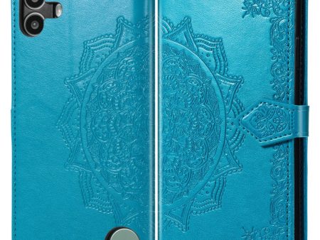 Mandala Nothing CMF Phone 1 leather case - Blue on Sale