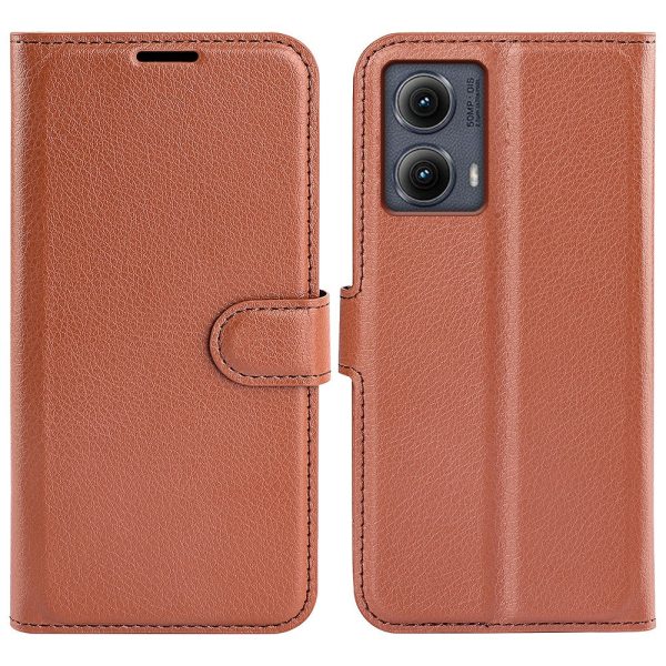 Classic Motorola Edge (2024) flip case - Brown Online Hot Sale