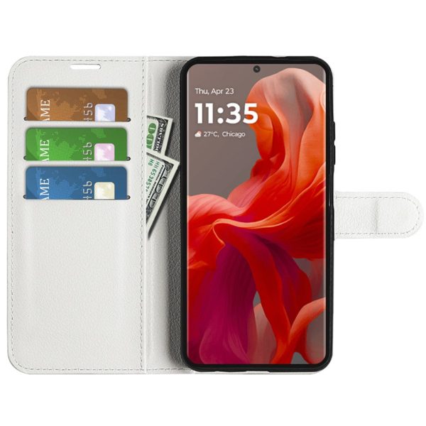 Classic Motorola Moto G85 flip case - White Online now