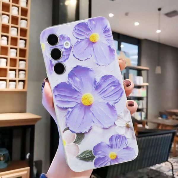 Deco Samsung Galaxy A24 4G phone cover - Purple Flower Fashion