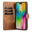 DG.MING iPhone 16 Pro Max 2-in-1 wallet case - Brown on Sale