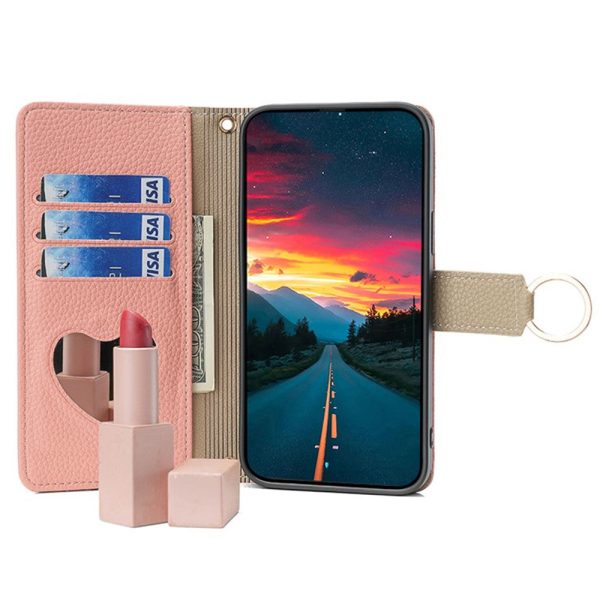 OnePlus Ace 3V vegan leather purse-case - Pink Sale