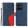 Textured Xiaomi Redmi 13 leather case with strap - Blue Online Hot Sale