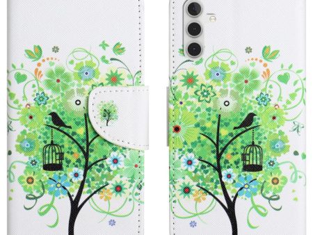 Wonderland Samsung Galaxy M15 flip case - Green Tree Online