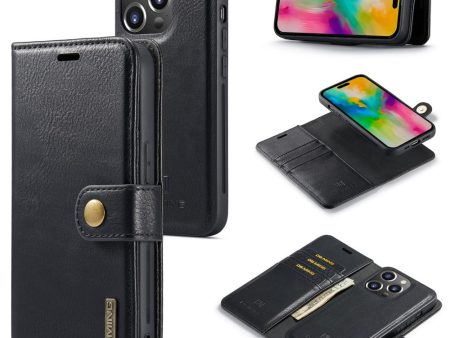 DG.MING iPhone 16 Pro 2-in-1 wallet case - Black Online now