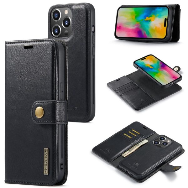 DG.MING iPhone 16 Pro 2-in-1 wallet case - Black Online now