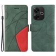 Textured Xiaomi Redmi 13 leather case with strap - Green Hot on Sale