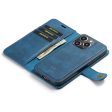 DG.MING iPhone 16 Pro Max 2-in-1 wallet case - Blue Online Hot Sale