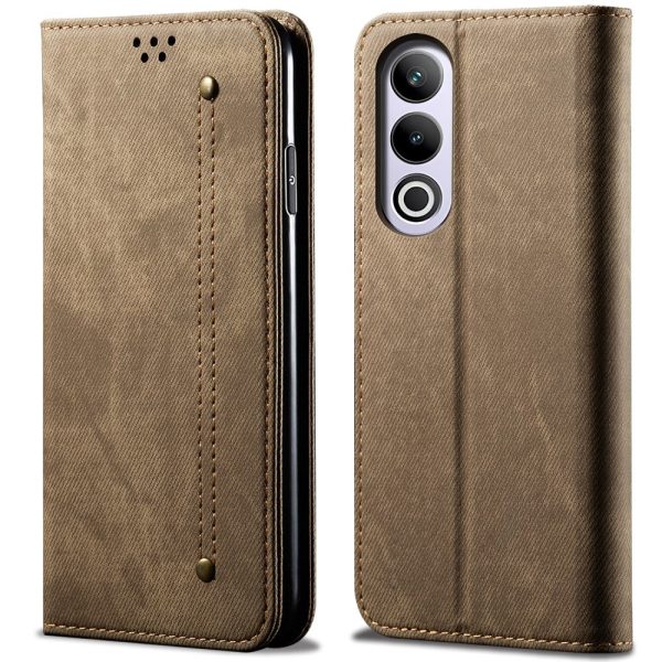 Jeans OnePlus Ace 3V flip case - Khaki Fashion