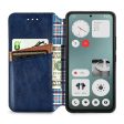 Nothing CMF Phone 1 leather case with a stylish rhombus imprint - Blue Online Sale