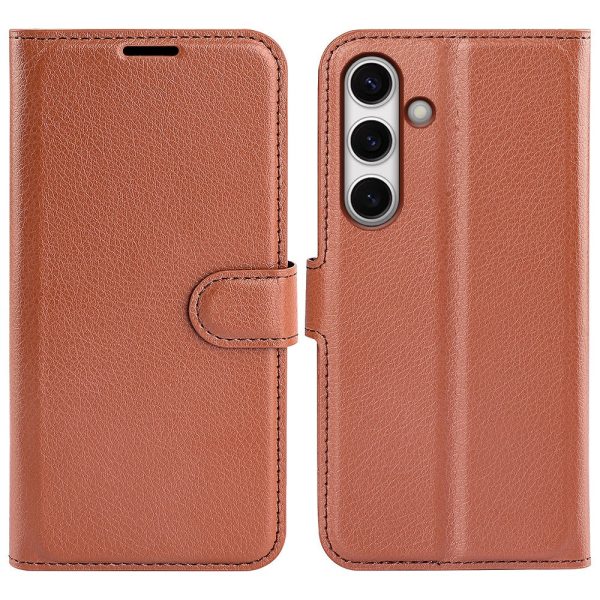 Classic Samsung Galaxy S24 FE flip case - Brown Online