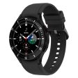 Samsung Galaxy Watch6 Classic 47mm Watch Bezel Ring Zinc Alloy Dial Bezel Adhesive Frame Ring Cover - Black For Cheap