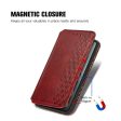 Nothing CMF Phone 1 leather case with a stylish rhombus imprint - Red Online Hot Sale