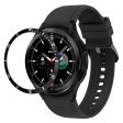 Samsung Galaxy Watch6 Classic 47mm Watch Bezel Ring Zinc Alloy Dial Bezel Adhesive Frame Ring Cover - Black For Cheap